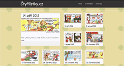 Desktop Screenshot of ctyrlistky.cz